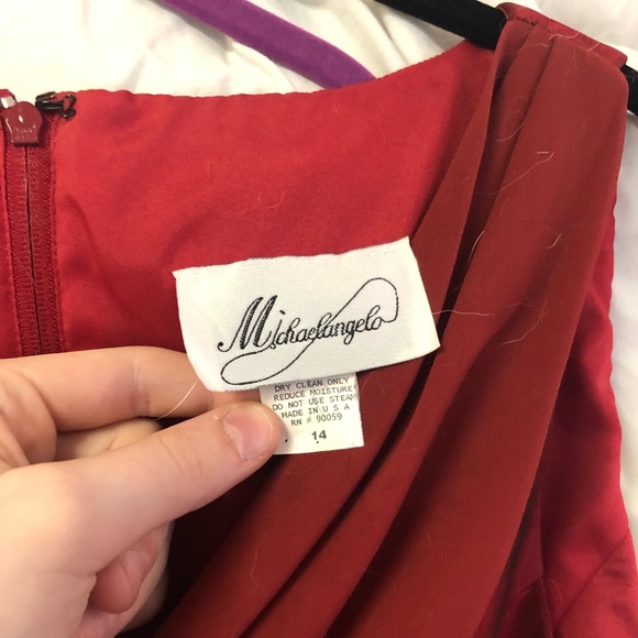 Michealangelo long 2 piece red set - Picture 2 of 5